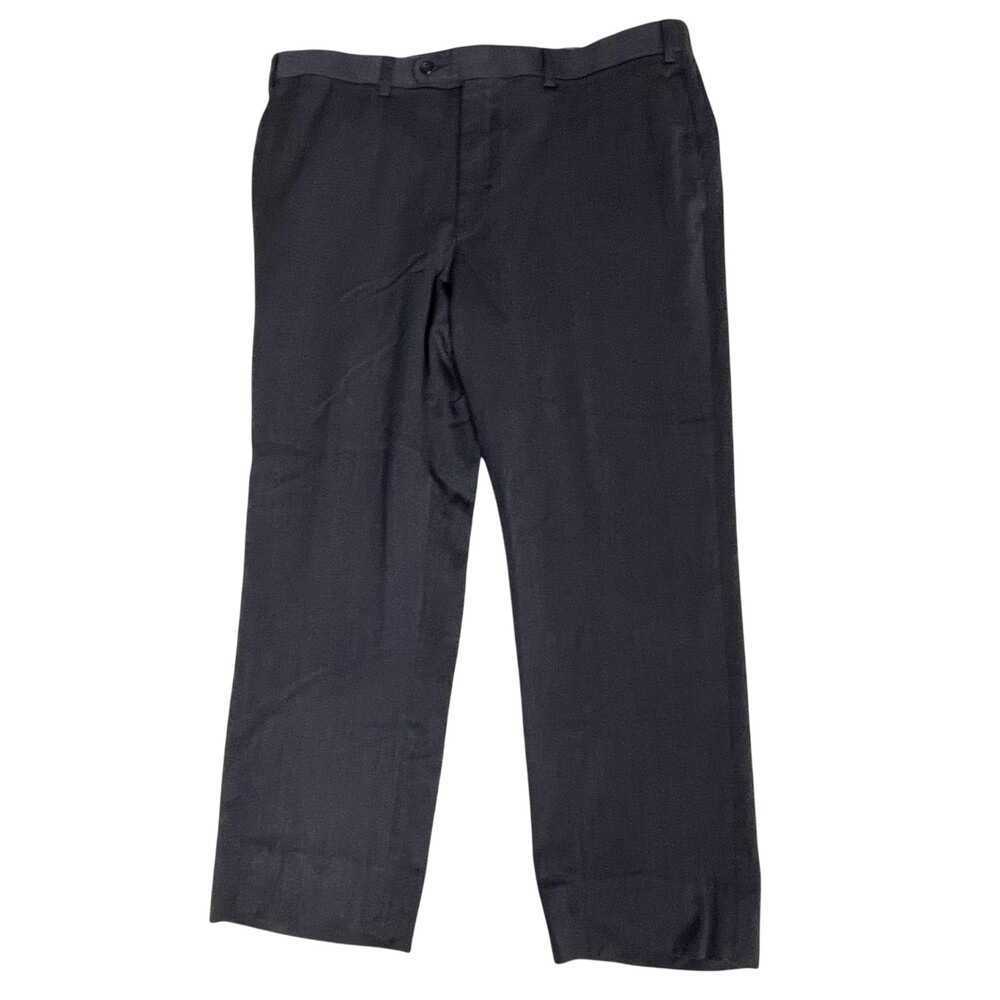 Jack Victor Dress Pants Mens 39x28 Gray Wool Riviera Kolt Flat Front Union Made